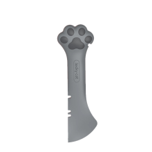 (grey Canned spoon) Multifunction Pet Canned Spoon Plastic Jar Opener
