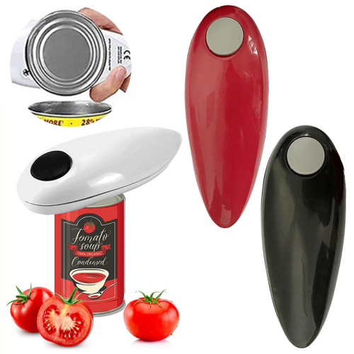 (Black) Electric Can Opener Automatic Jar Opener Smooth Ed 1