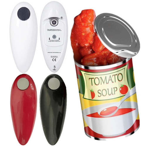 (Red) Electric Can Opener Automatic Jar Opener Smooth Ed 2