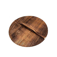 ZhenSanHuan Wok-Deckel/Abdeckung aus natrlichem Holz, Kchenwerkzeug, Topfabdeckung, leichtes, handgefertigtes Kchenzubehr aus Holz (42 cm)
