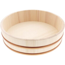 Tikusan Wooden Hangiri Sushi Rice Amestec Band PP Fabricat n Japonia din Japonia din MOMI FIR SUSHI Rice Bowl Sushi Oke (10.6 """")