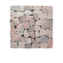 Outdoor Garden Patio Balcony Deck Tile, All Weather DIY Interlocking Floor with Drainage Floor (pink)30×30cm