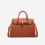 (Brown, Large) Lychee pattern Birkin bag, new niche versatile handbag 1
