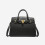 (Black, Large) Lychee pattern Birkin bag, new niche versatile handbag 1