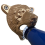 (Brown) Creative Cast Iron Bear Head Bottle Opener Wall Be 4
