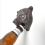 (Brown) Creative Cast Iron Bear Head Bottle Opener Wall Be 2