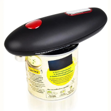 (opener black 1pcs) One Touch Can Opener Electric Can Opener Electric