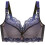(Blue Skin, 40B) Women Lace Plus Size Bra Adjustable Full Coverage Seamless Breathable Soft Underwire Support Bras 5