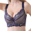 (Blue Skin, 40B) Women Lace Plus Size Bra Adjustable Full Coverage Seamless Breathable Soft Underwire Support Bras 2