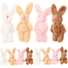 20 stuks pluchen konijnenpop, kleine knuffelkonijntjes, bulk, konijn, knuffelkonijnornament