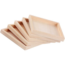5 stuks huishoudelijke houten dienbladen puzzelblok houder dienbladen vierkante serveerbladen voor puzzel