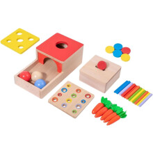 1 set bijpassende sensorische speelgoed voor kinderen, houten speelgoed, houten vormensorteerspeelgoed