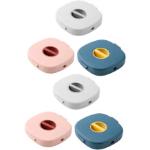 Draagbare opbergdoos voor datakabels (6-pack), draaibaar voor mobiele telefoonkabels en headsets