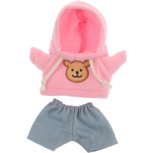Set Pluche Beer Poppenkleding Knuffeldierkleding Capuchon Pluche Truien Poppenkostuum