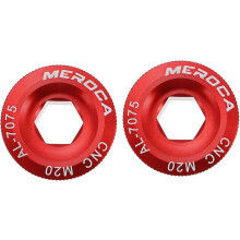 1 paar kettingwielschroeven M20 aluminiumlegering crankstelbevestigingsbout rode fiets trapaskap voor crankschroeven fiets