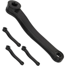 Duurzaamheid Comfort 4 stuks fiets crankarm mountainbike vierkante gaten crankarm set zwarte crankarm voor fiets