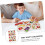 2 sets fruitpuzzel, creatief educatief speelgoed voor interactief puzzelbord 4