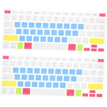 2 stuks laptoptoetsenbordhoes compatibel met Apple A2178 A1466 A1369 13,3 inch siliconen beschermhoes stofdicht krasbestendig