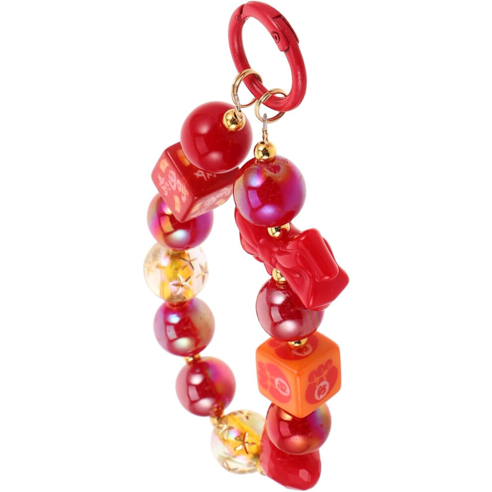 Mobiele telefoonketting armbanden armband telefoonband schattige camera polsband kralen tas bedel rood pvc