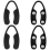 (black) 4Pcs Bottle Foil Cutter Sharp Wine Foil Remover To 1