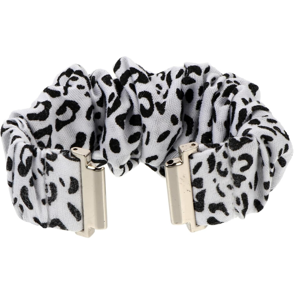 Scrunchie Polsband Met Luipaardprint Voor Actieve Smartwatches, Stijlvolle Scrunchie Horlogeband 7354531297884