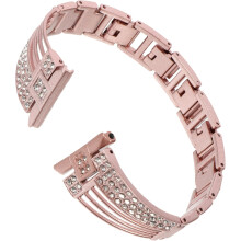 Diamant-gegolfde horlogeband met diamanten band