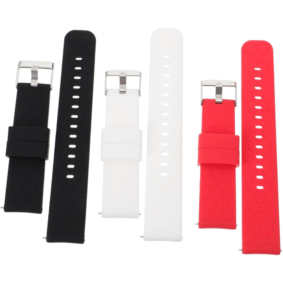 3 Stuks Siliconen Horlogebandjes Voor Horloges, Duurzame Vervangende Polsbandjes 7354531297594