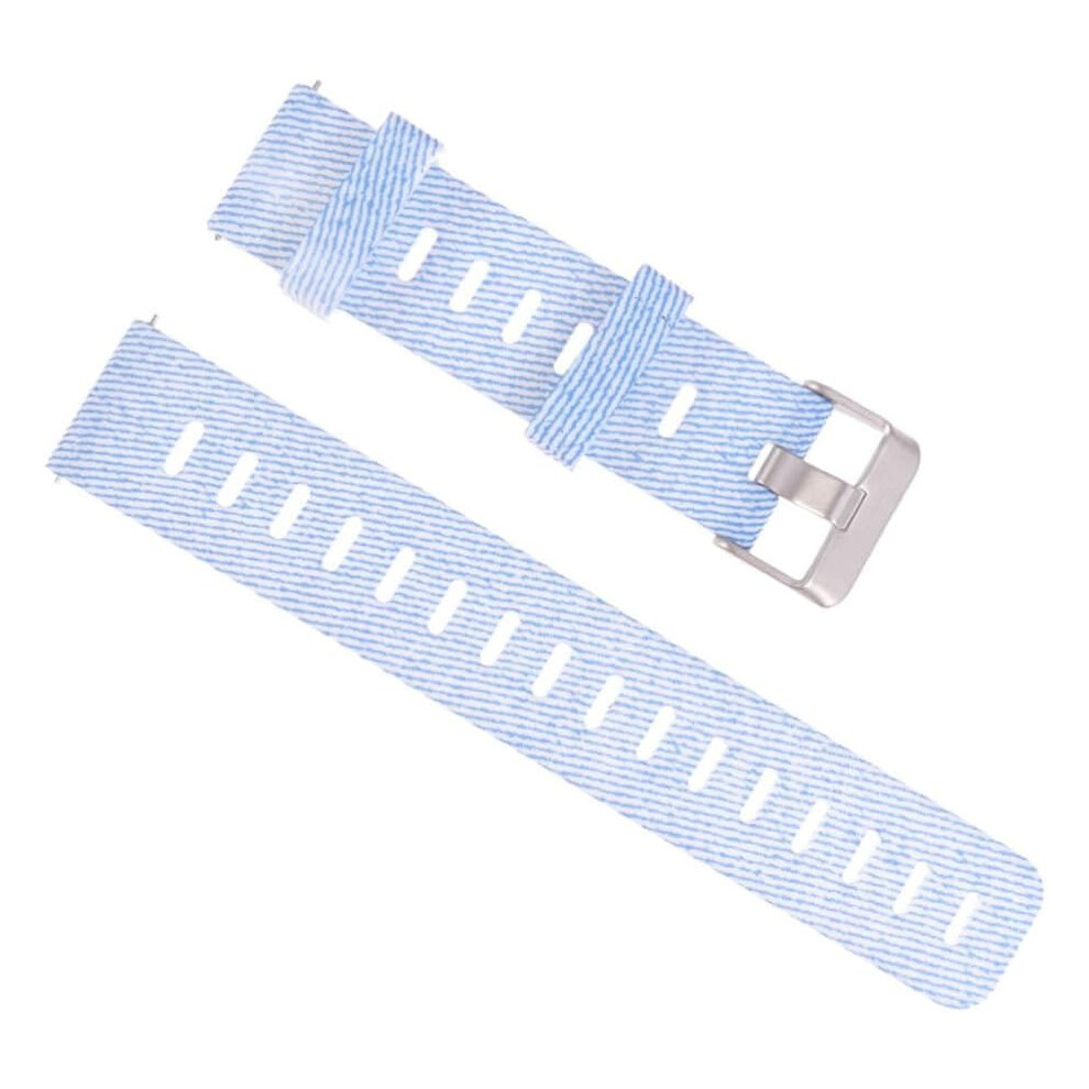 Gepersonaliseerde Siliconen Horlogeband Voor Bip Delicate Cowboy-Patroon Vervangende Band Stijlvol Blue 7354531299888