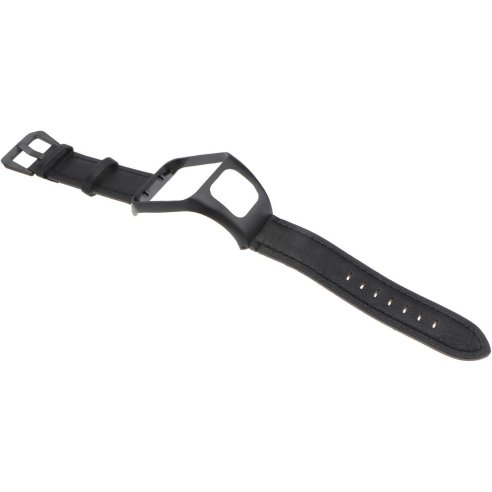 Leren Horlogeband Voor Smartwatch Runner3, Compatibel Met Huidvriendelijke Gesp, Zwart, Veelzijdig Voor Mannen En Vrouwen. 7354531300140