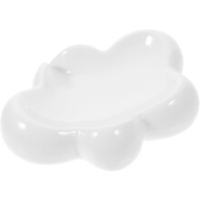 Wolkvormige zeepbak, zelflozende zeephouder, badkamerkeukengootsteen, houdt zeep droog, eenvoudig schoon te maken, minimalistische zeepbak