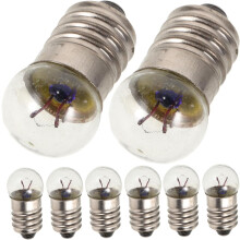 12 stuks zaklamp kleine elektrische kralen zaklamp lamp schroef mini lamp mini gloeilampen zaklamp lampen vervanging wetenschap