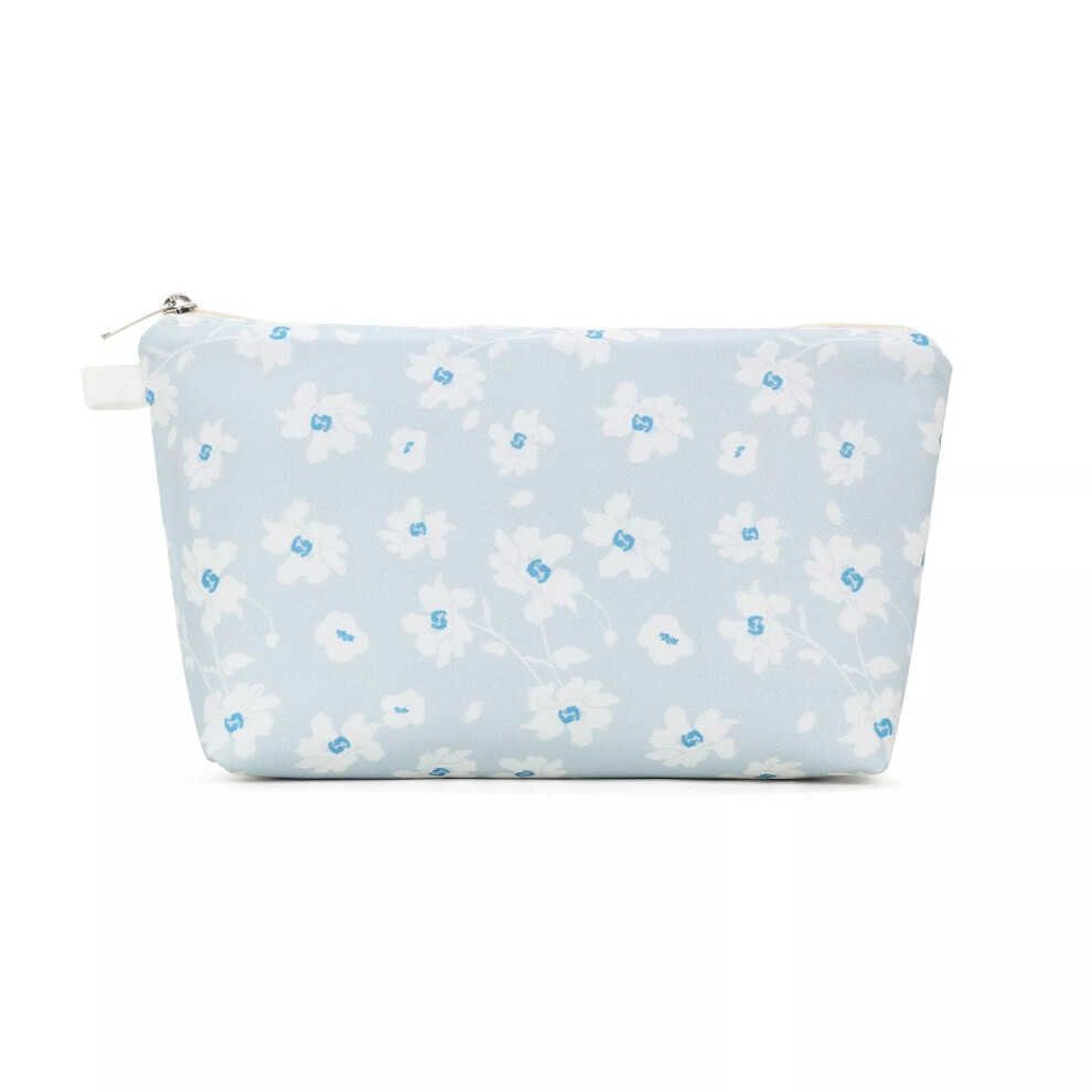 (Blue) Woman Small Purse Stylish Makeup Bag Pouch Cosmetic Bag for Ladies