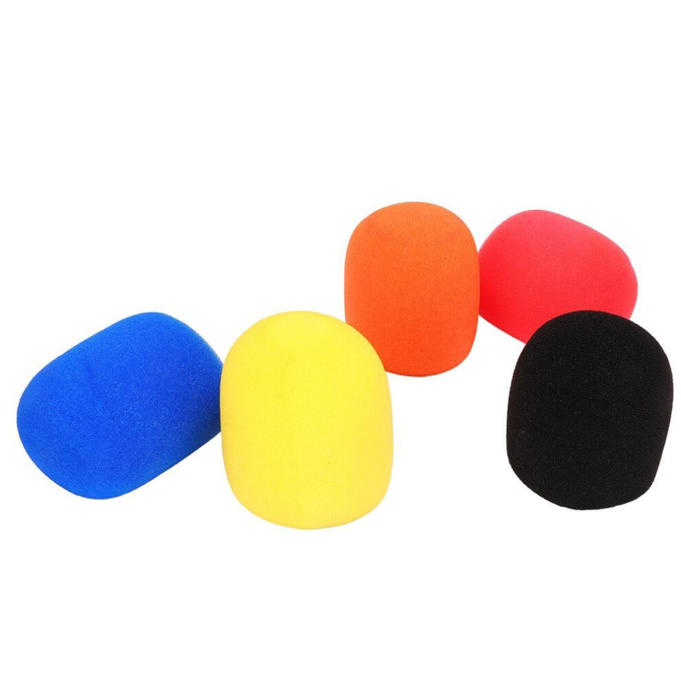 5PCS Microphone Foam Cover Thickened Anti Drop Microphone Windscreen Sponge Foam Cover