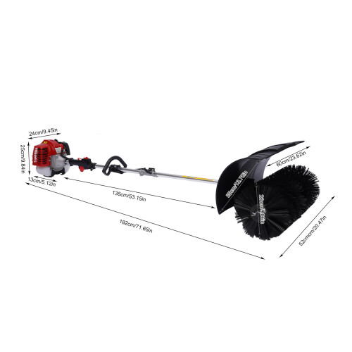 52cc portable petrol engine motor nylon broom brush 1