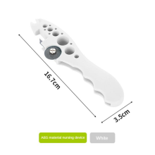 (White Bottle Opener) Multi-Functional Medical Bottle Opener Plastic Via