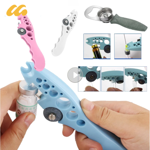 (02 pink) Multi-Functional Medical Bottle Opener Plastic Via 1