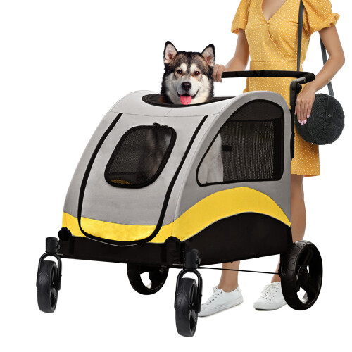 Bingopaw Extra Large Pet Jogger Stroller 4 Wheels Loads up to 65kg
