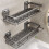 2 Pack Large Shower Caddy,Bathroom Shelves no Drilling 2