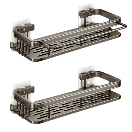 2 Pack Large Shower Caddy,Bathroom Shelves no Drilling 2