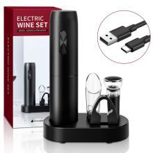 (Rechargeable Set Pro) 5 In1 Electric Wine Opener USB Rechargeable Wine C