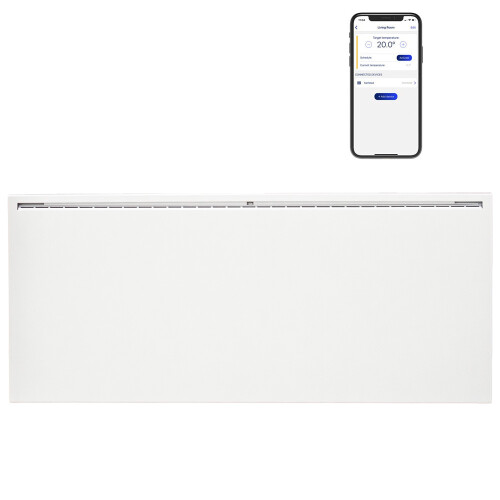 (1000W) Adax Famn Wifi Electric Panel Heater, Wall Mounted