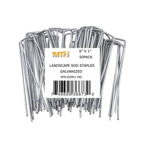 Pack de 50 Estacas de Jardim 6 Polegadas 11GA (0,12 polegadas) Grampos de Paisagismo