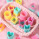 32pcs farbenfrohe Spulenpartygeschenke, Mini Spring Coil Bulk Toys, Herz 4
