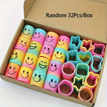32pcs farbenfrohe Spulenpartygeschenke, Mini Spring Coil Bulk Toys, Herz