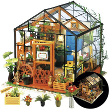 Robotime DIY Doll House kit Cathys Flower House Kit Toy for Adult Gift