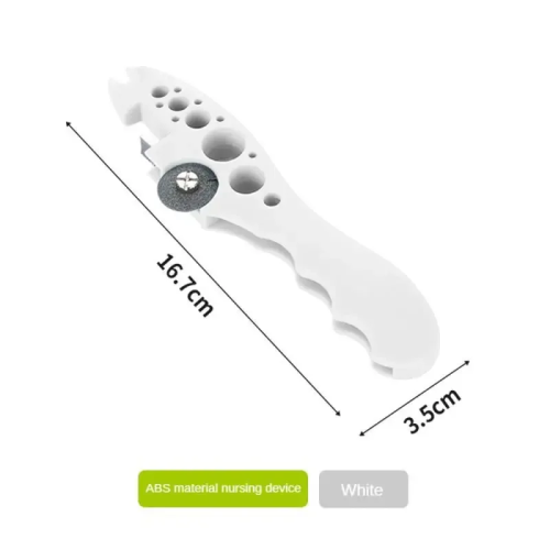 (WHITE) Multi-Functional Medical Bottle Opener Plastic Via