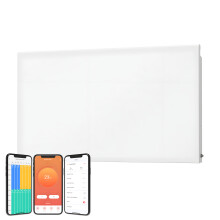 (2500W, White) SolAire Lyndo Wifi Electric Panel Heater, Wall Mounted