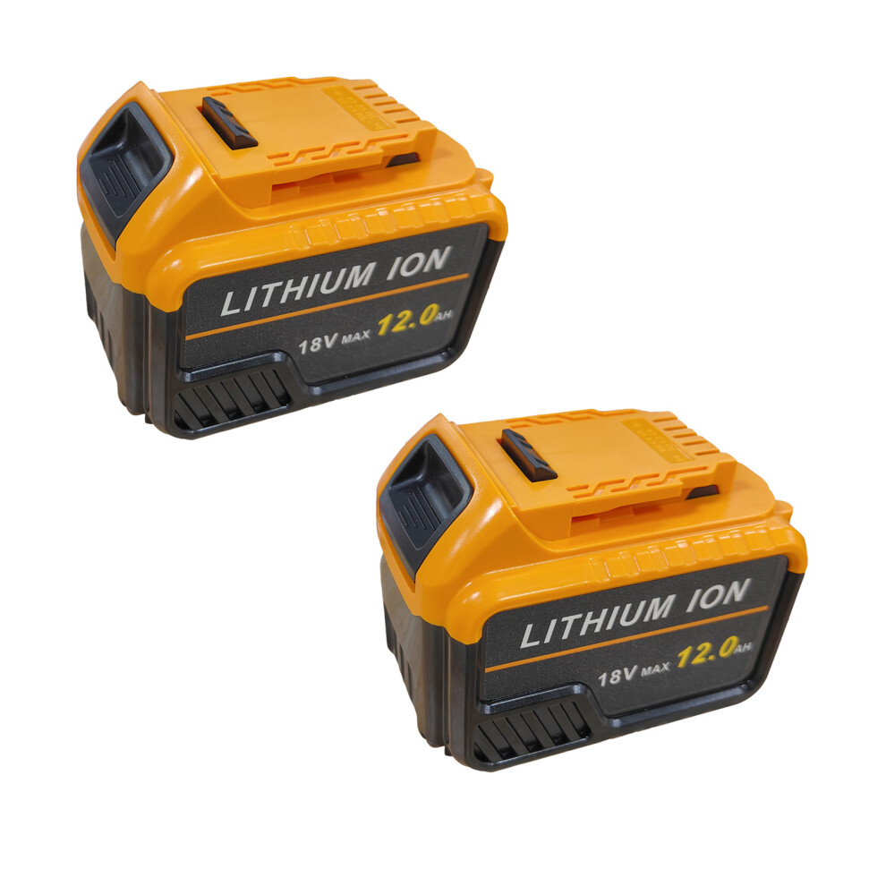 2 Battery 12.0A Slide Li-ion XR for Dewalt DCD785 DCB184 DCB182 DCF885