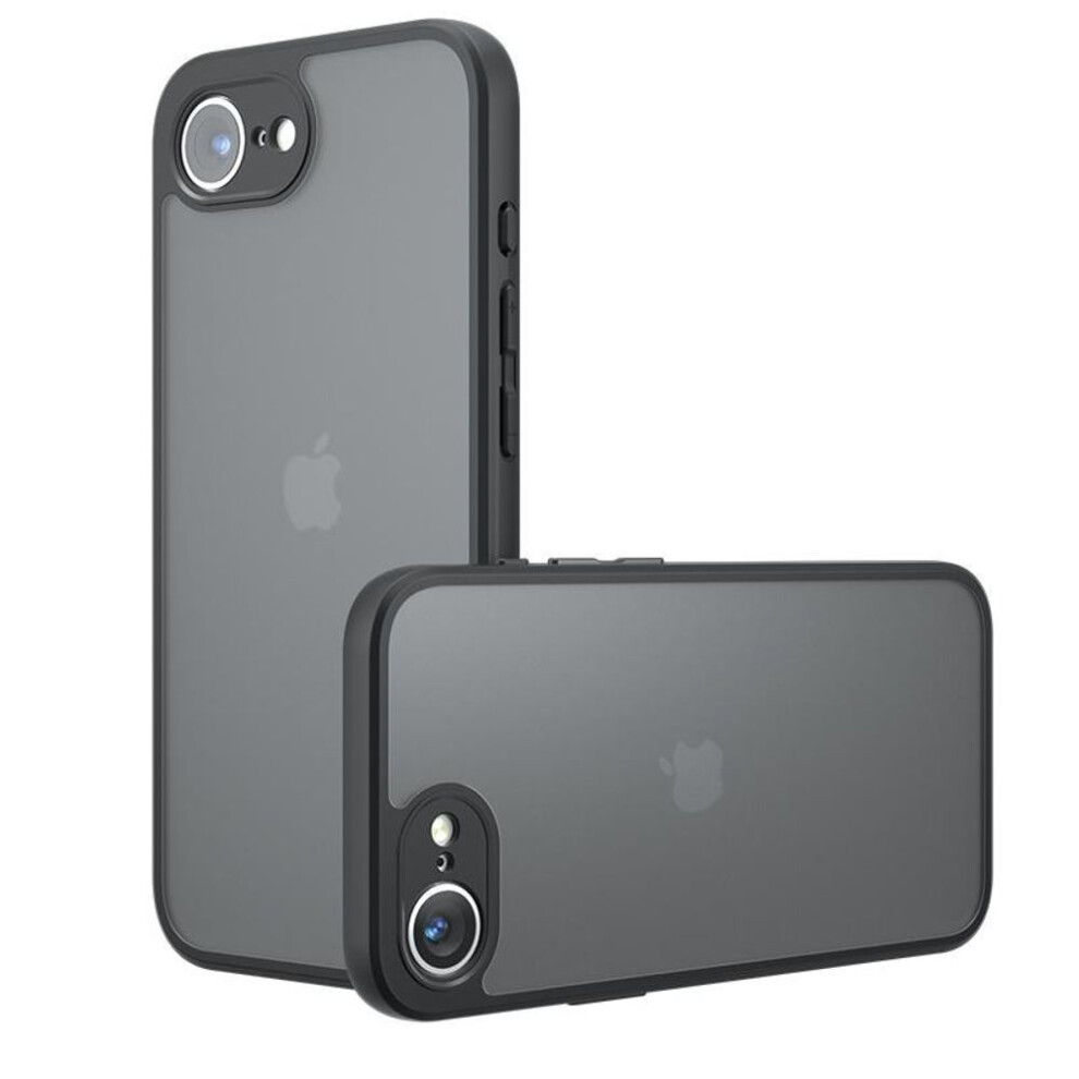 (black, Iphone 16E) Shockproof Clear Acrylic Case For Iphone 16e Se 4 Luxury Matte Hard Pc Cover For Apple Iphone16e 16 E Se4 Bumper Frosted Shell