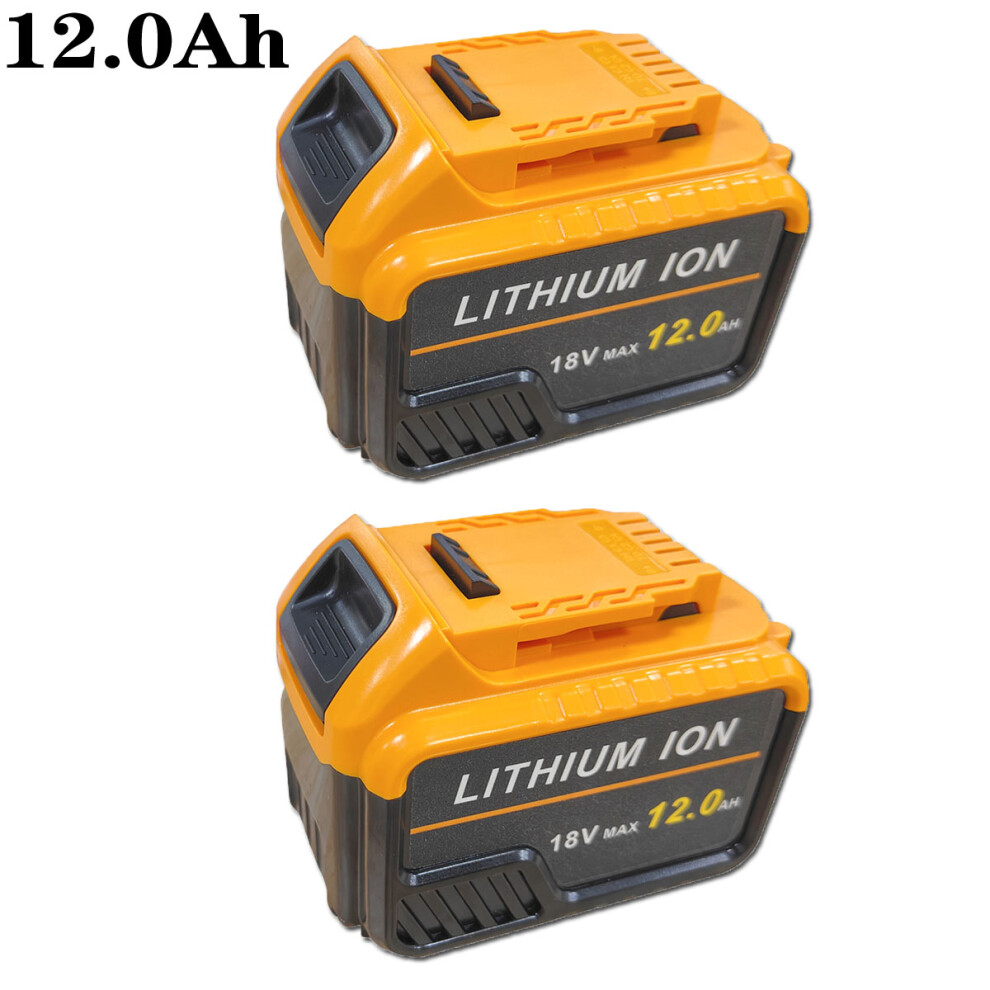 2X 18V 12.0Ah Li-ion Battery for DEWALT DCB184 DCB182 DCB200 DCB180 XR